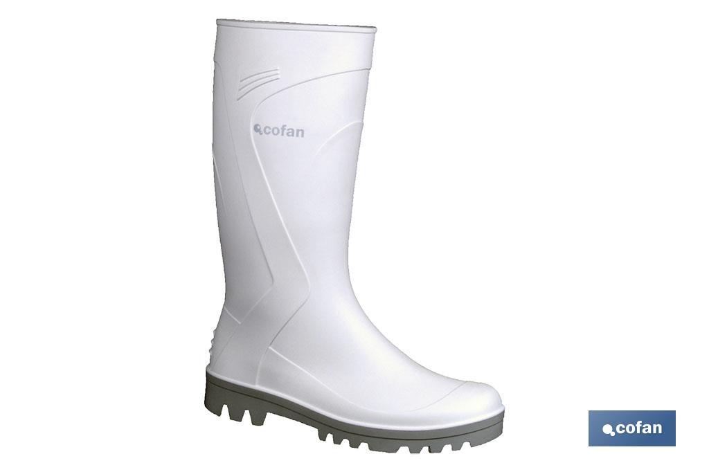 BOTA AGUA PVC BLANCA TALLA 37