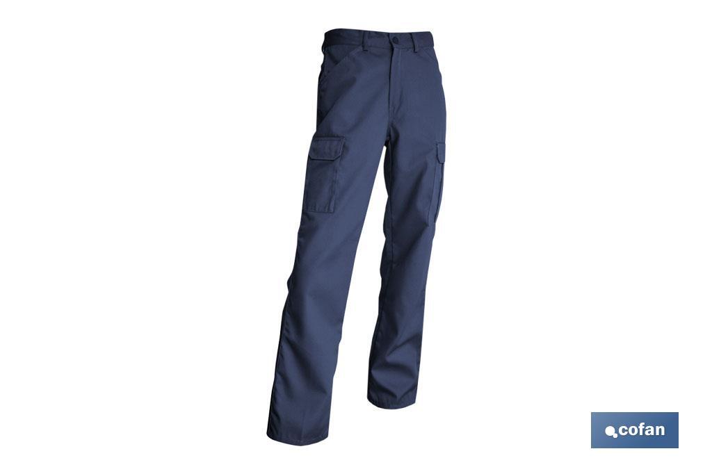 PANTALON TRABAJO SERVET 245 gms/m AZUL MARINO T-62