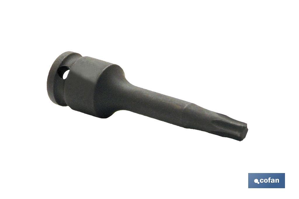 VASO IMPACTO 1/4 TORX MACHO T-20