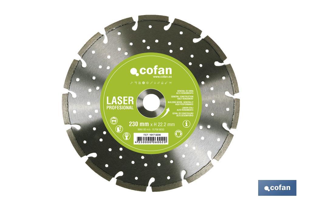 DISCO LASER PROFES. LARGA VIDA 125MM.