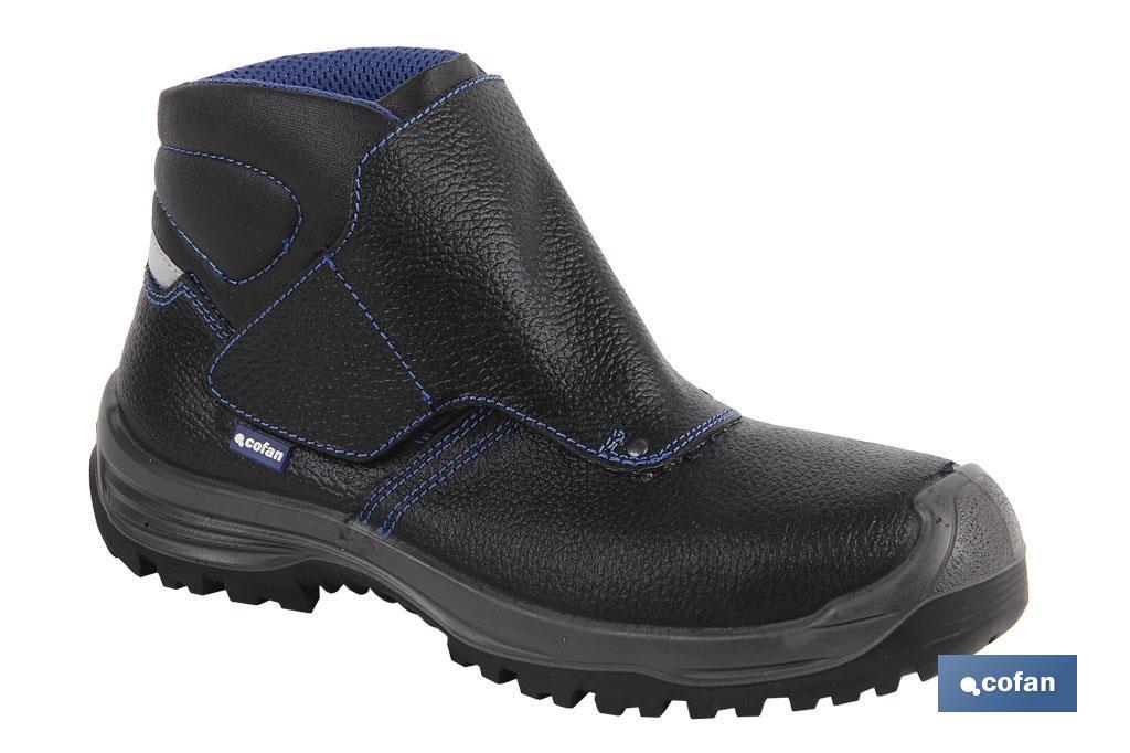 BOTA PIEL NEGRO CIERRE VELCRO S3 MODELO URIAN T 40