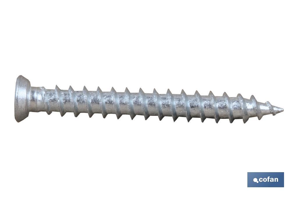 TORNILLO HORMIGÓN PLANA TORX 7,5X120