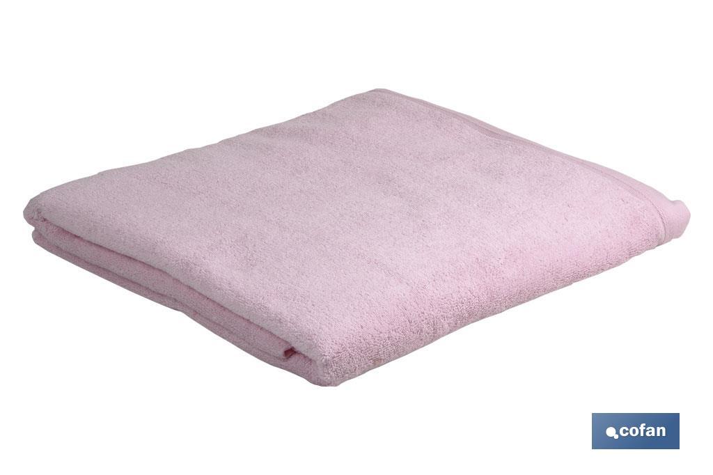 TOALLA TOCADOR ROSA CLARO GR580/M2 MODELO FLOR 30X50