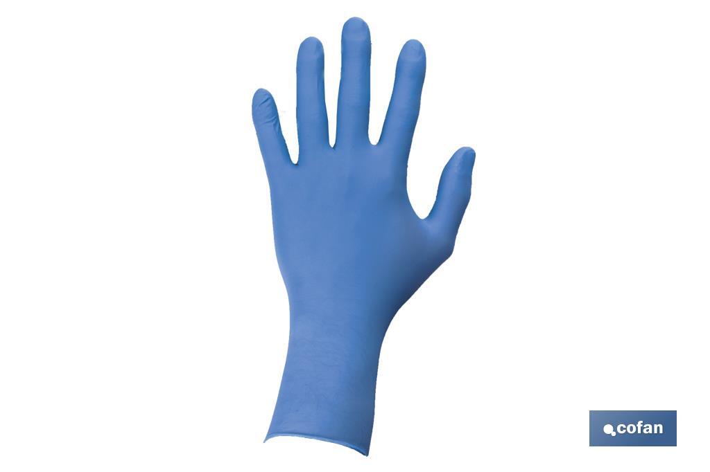 CAJA 100UDS. GUANTES DE NITRILO AZUL CLASE CTALLAXL